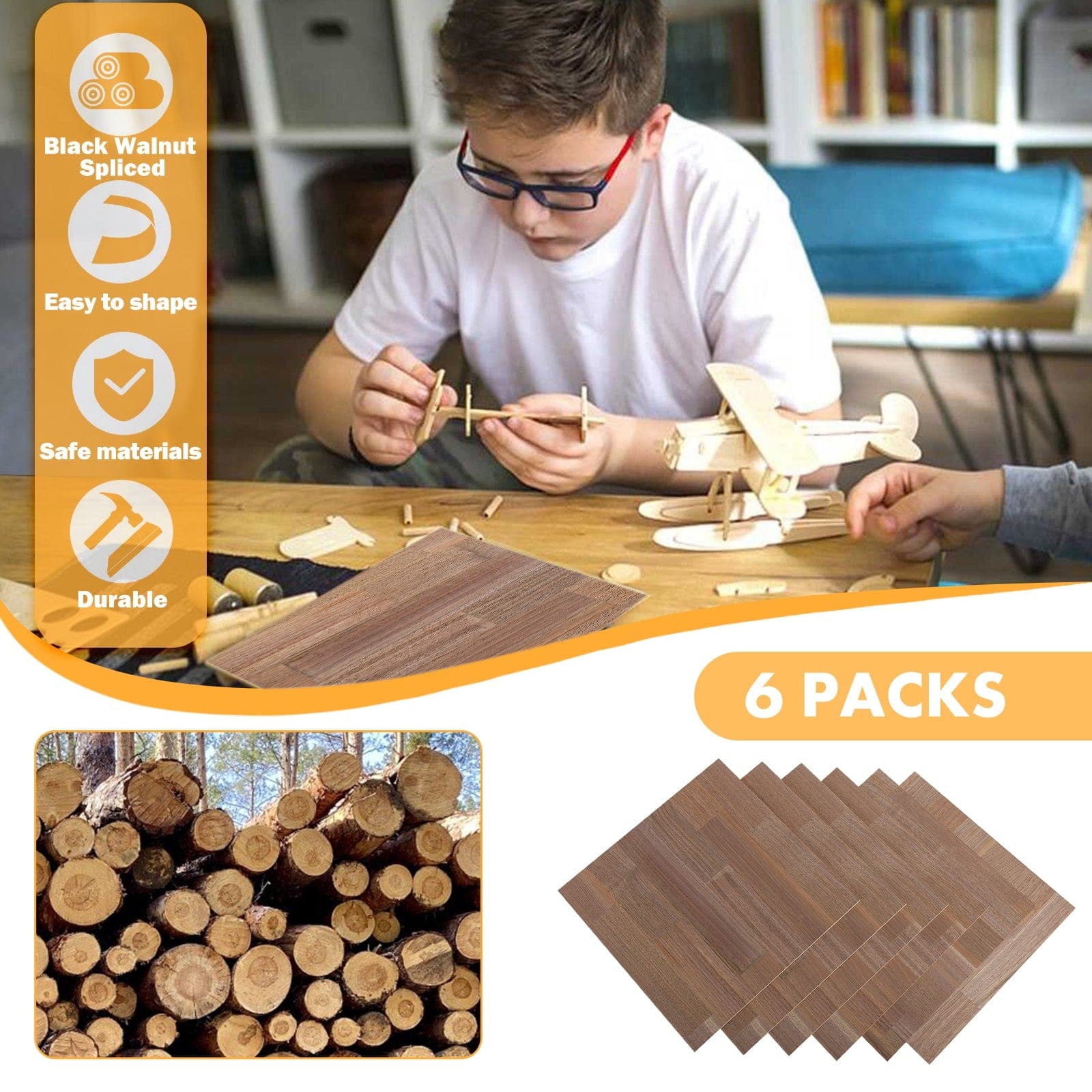6 piezas de madera contrachapada destacada - Image 5