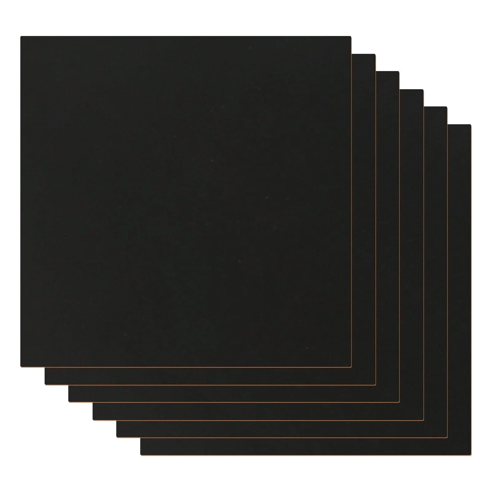 6 piezas de tablero de madera de densidad negra