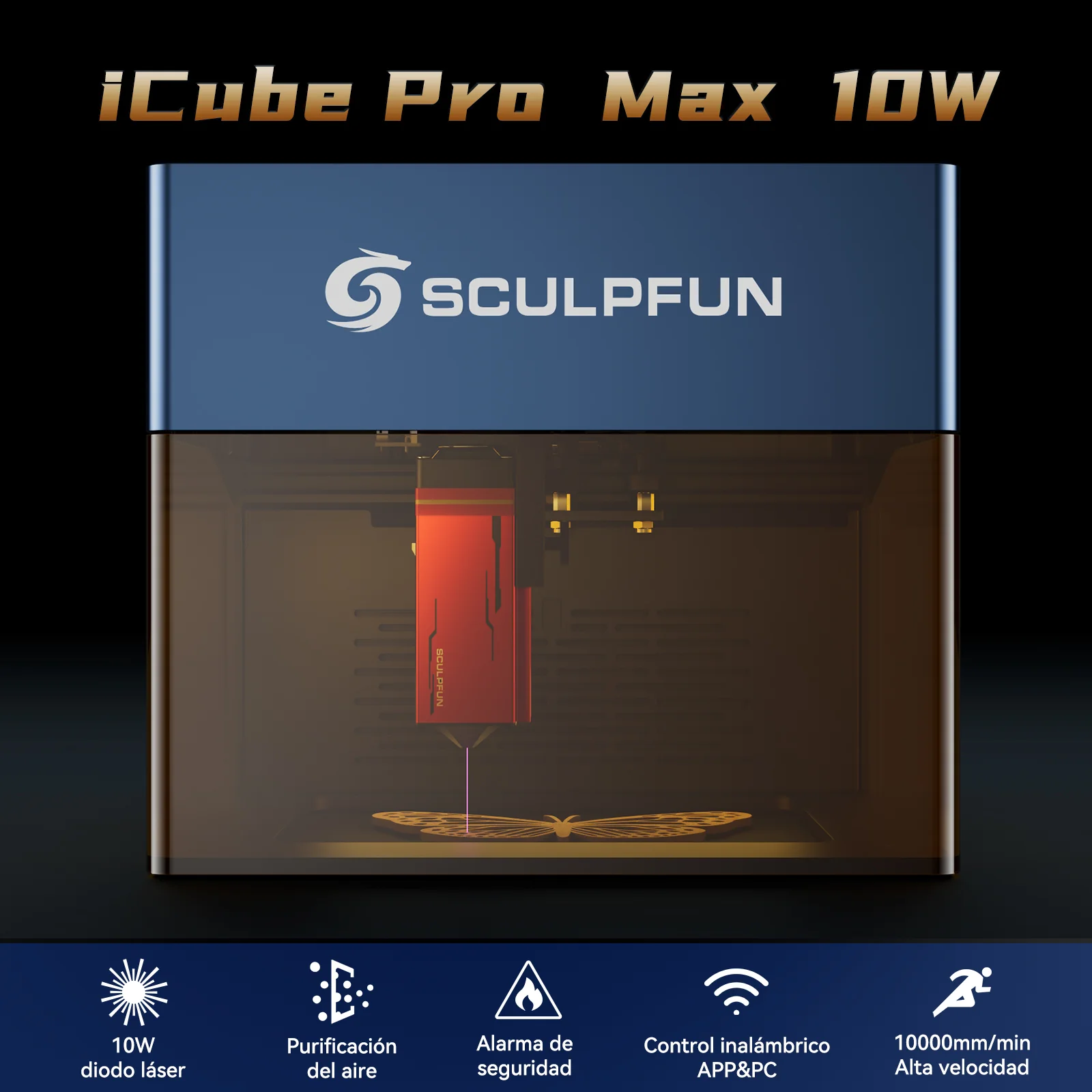 SCULPFUN iCube grabadora láser portátil - Image 11