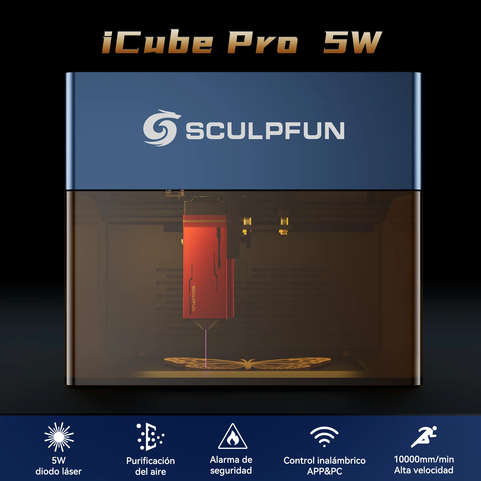 SCULPFUN iCube grabadora láser portátil - Image 12