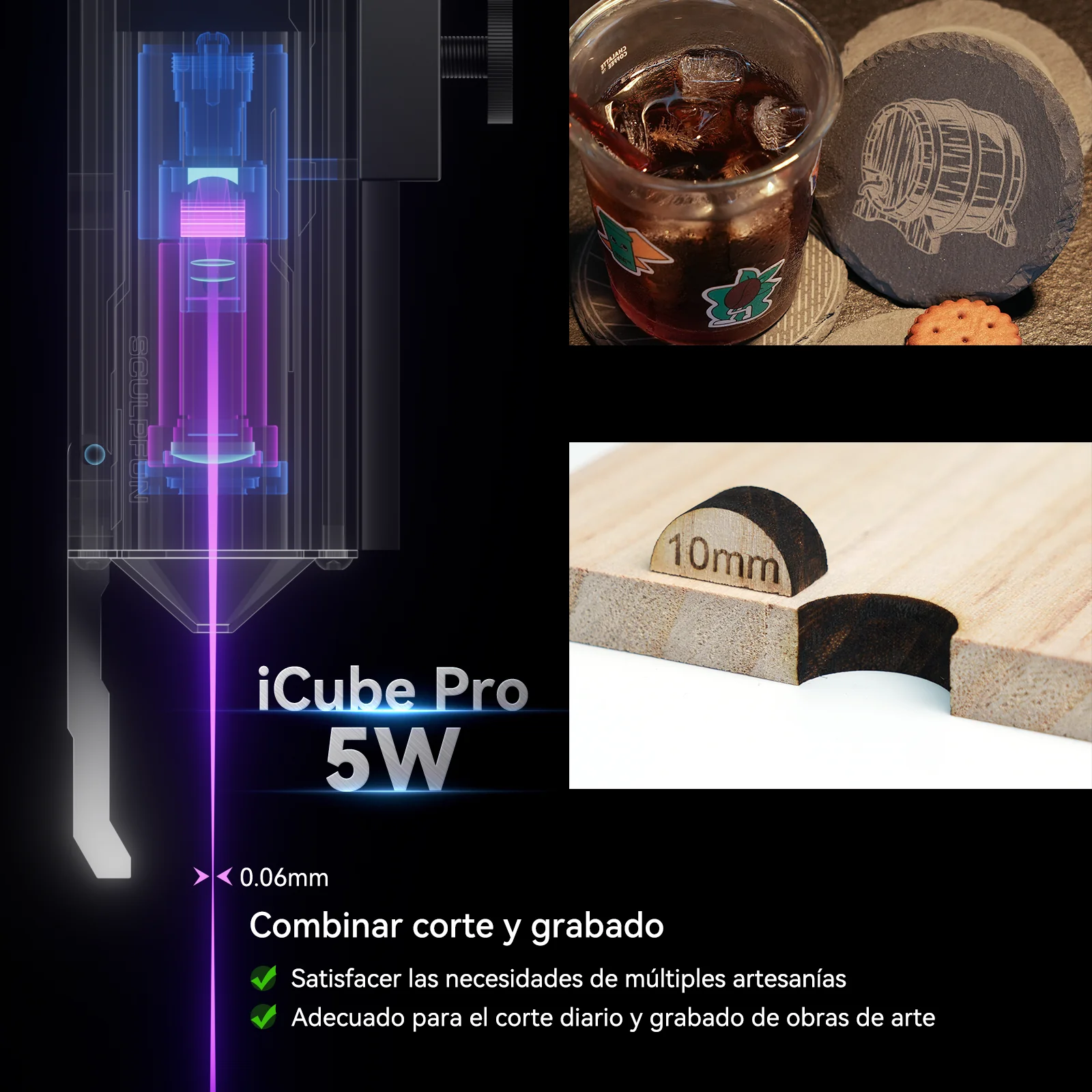SCULPFUN iCube grabadora láser portátil - Image 24
