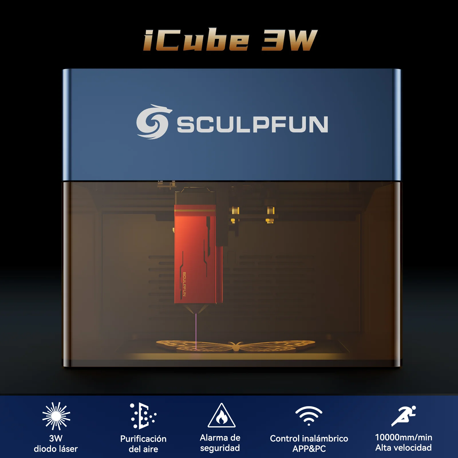 SCULPFUN iCube grabadora láser portátil - Image 9