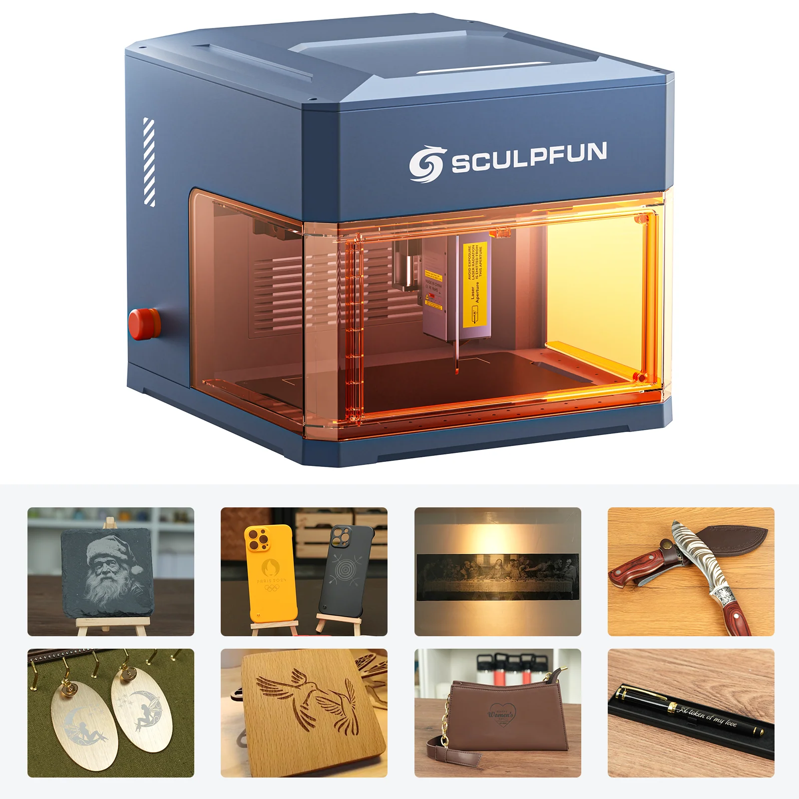 Sculpfun iCube Ultra: Máquina de Grabado Láser Portátil Flagship con Módulo Dual Láser Intercambiable - Image 5