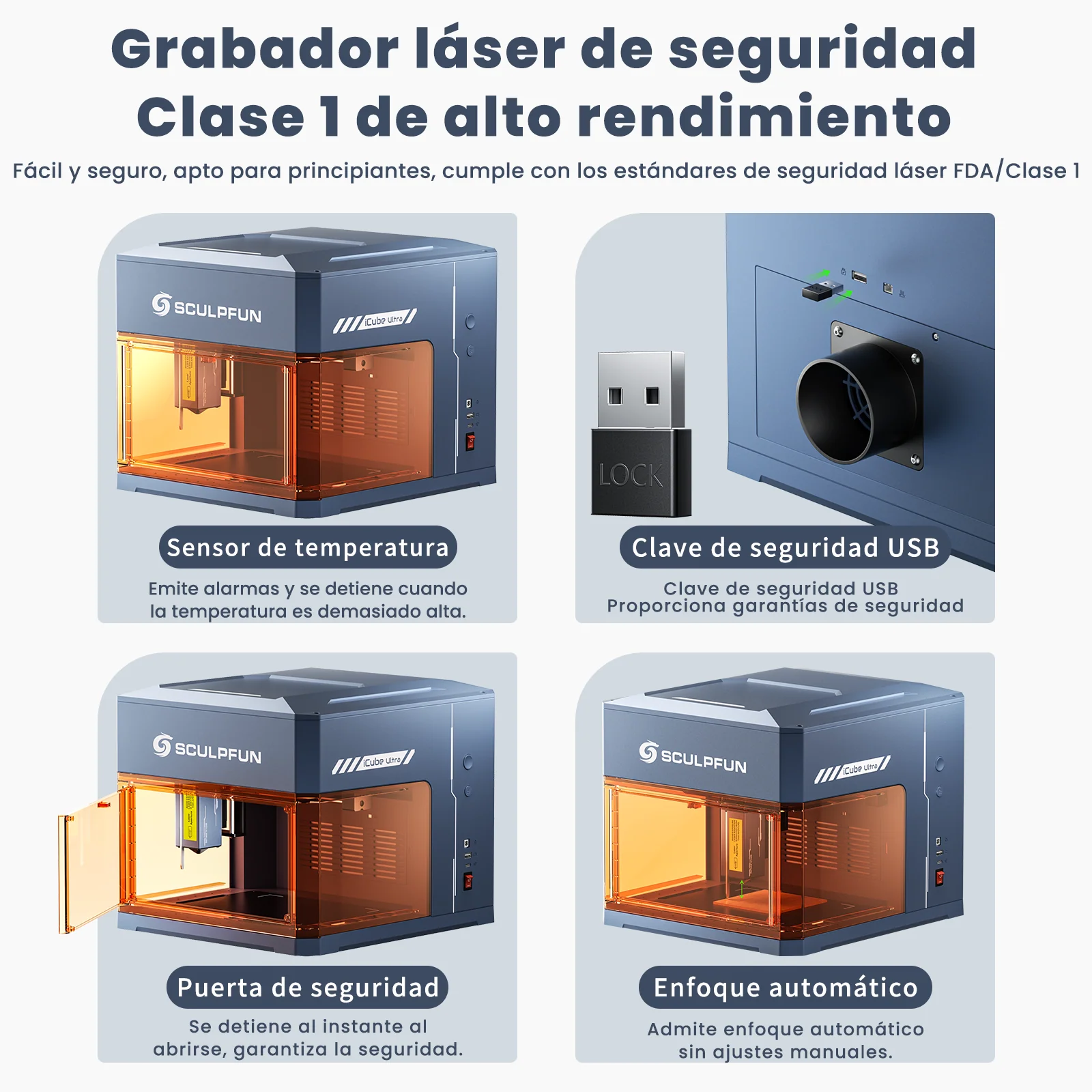 Sculpfun iCube Ultra: Máquina de Grabado Láser Portátil Flagship con Módulo Dual Láser Intercambiable - Image 9