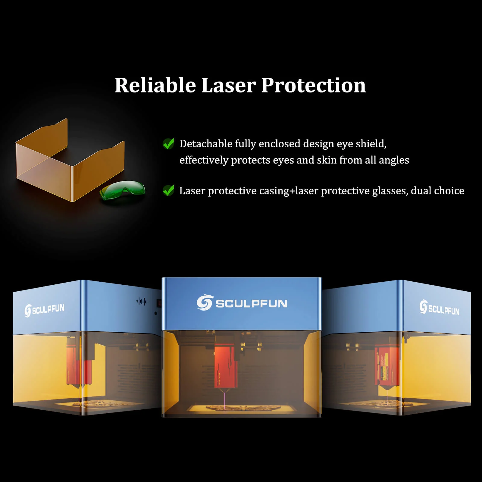 SCULPFUN iCube 3W Máquina de grabado láser portátil + Clave de licencia LightBurn Core - Image 10