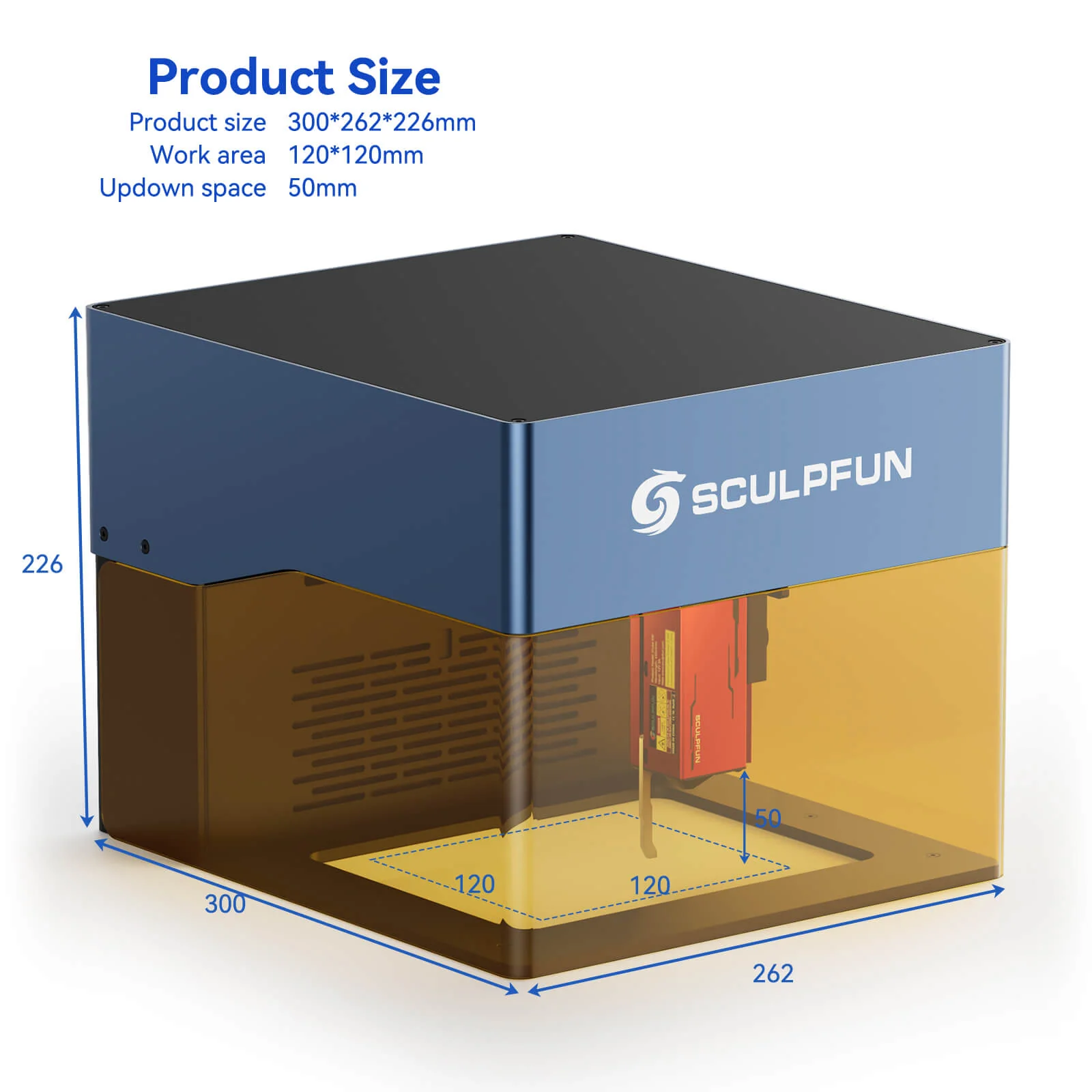 SCULPFUN iCube 3W Máquina de grabado láser portátil + Clave de licencia LightBurn Core - Image 19