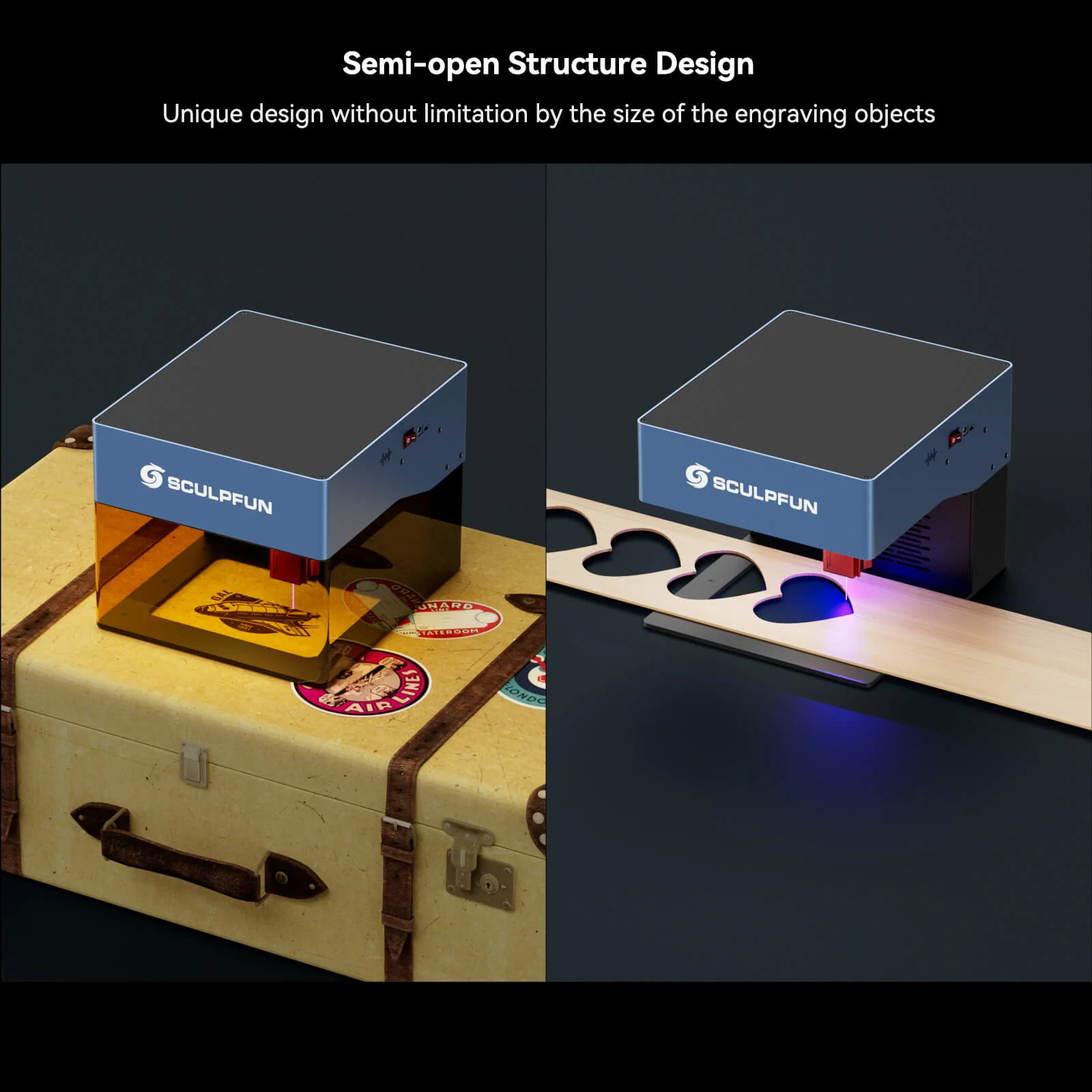 SCULPFUN iCube Pro: Máquina Láser Portátil 5W para Grabado + Licencia LightBurn Core - Image 14