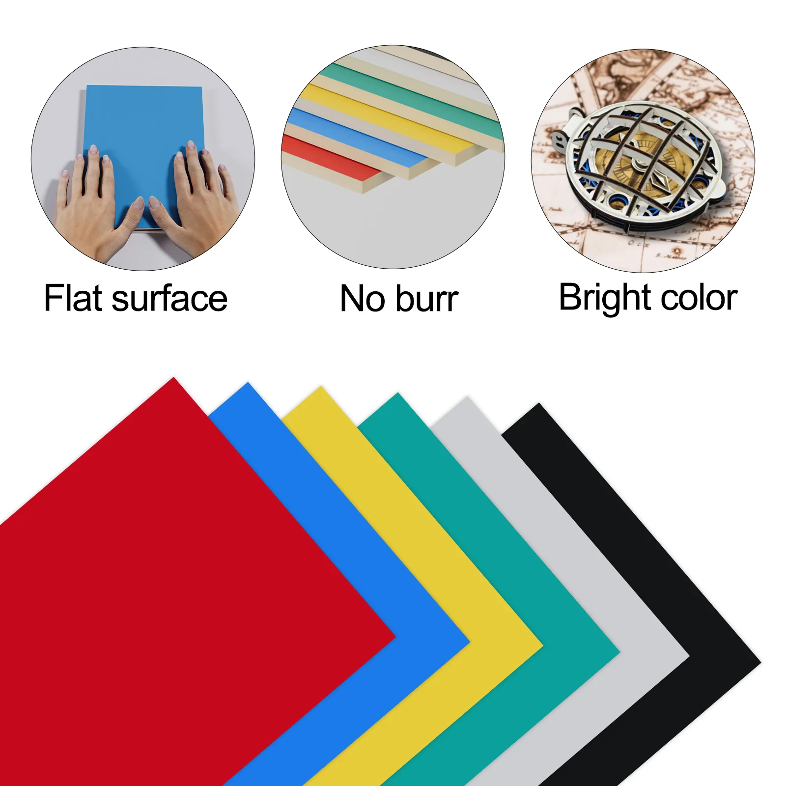 Planchas de Contrachapado Multicolor - Pack 6 usd. A4 (21x29.7 cm, 3mm), Certificado FSC - Ideal para Corte Láser y Manualidades - Image 4