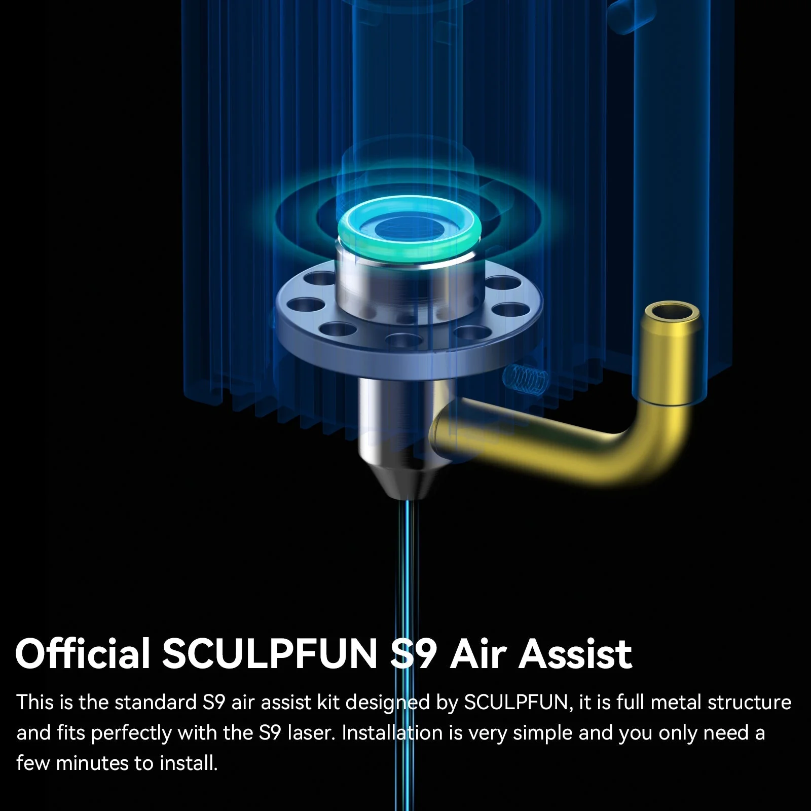 SCULPFUN S9 Kit oficial de boquillas de asistencia de aire - Image 2