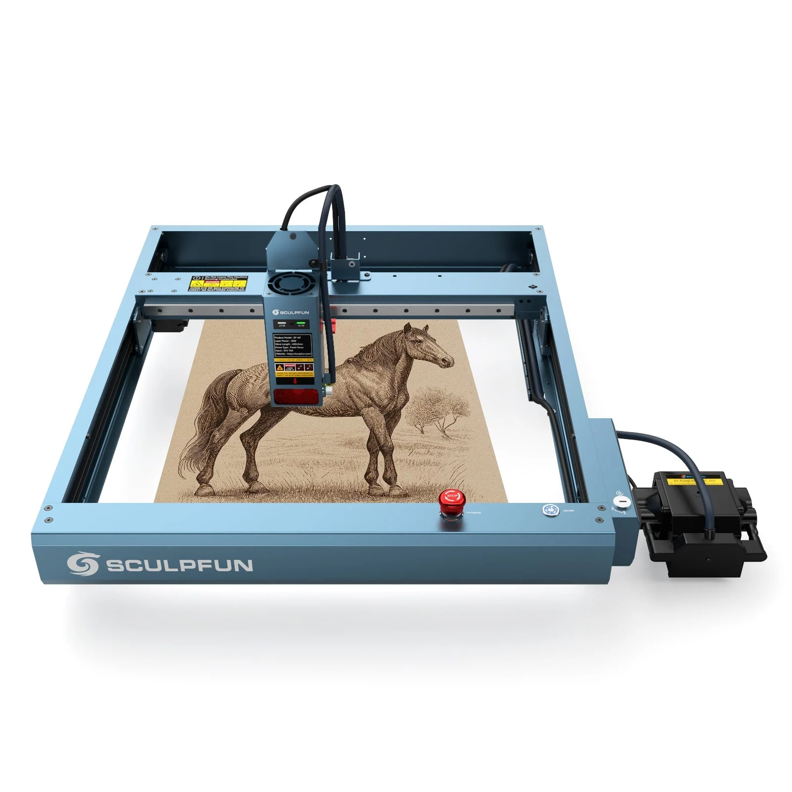 [Renovado] Máquina de Corte Láser SCULPFUN SF-A9 40W – Ideal para Pequeño Negocio - Image 10