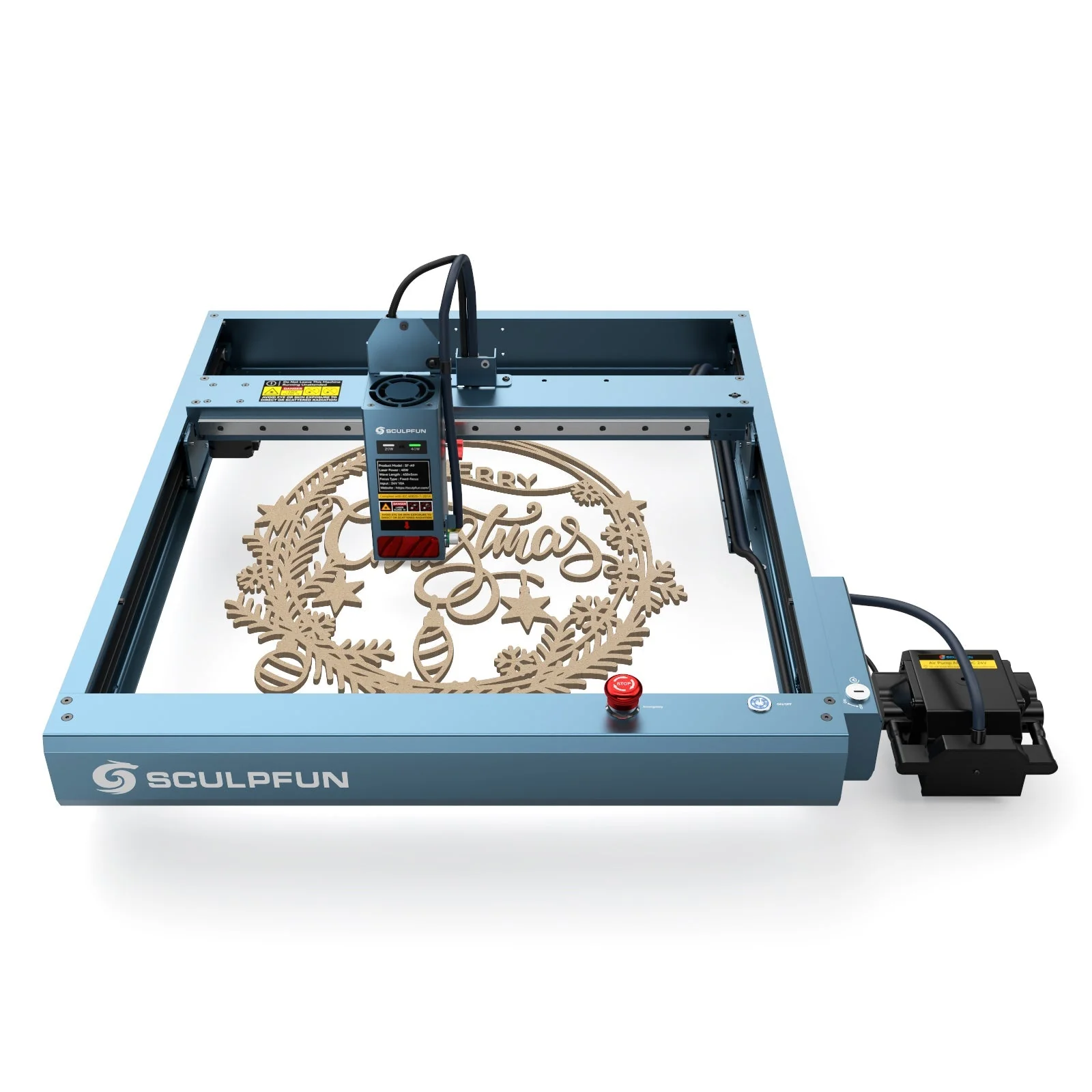 [Renovado] Máquina de Corte Láser SCULPFUN SF-A9 40W – Ideal para Pequeño Negocio - Image 9