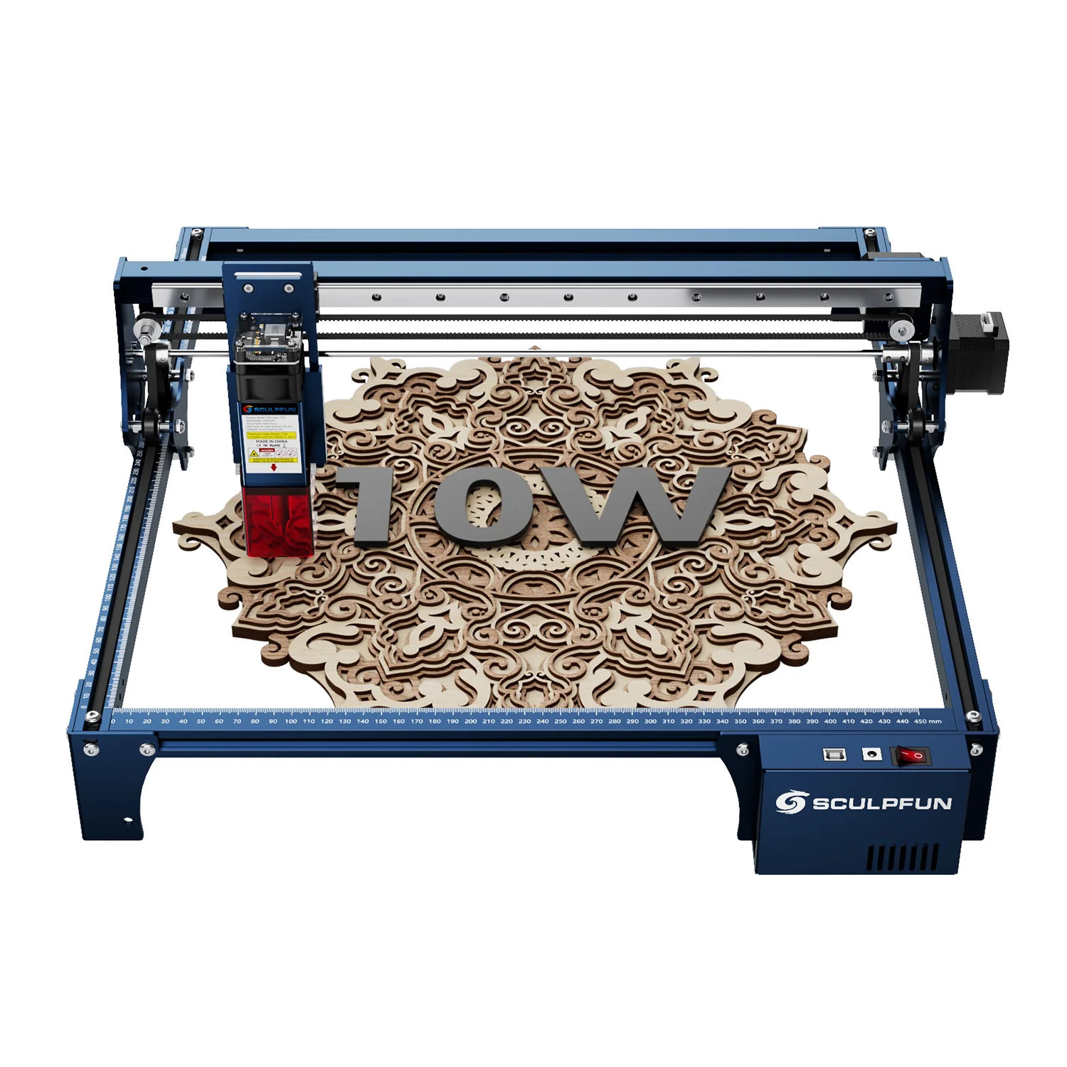 SCULPFUN S30 Máquina de grabado láser con asistencia por aire automática - Image 8