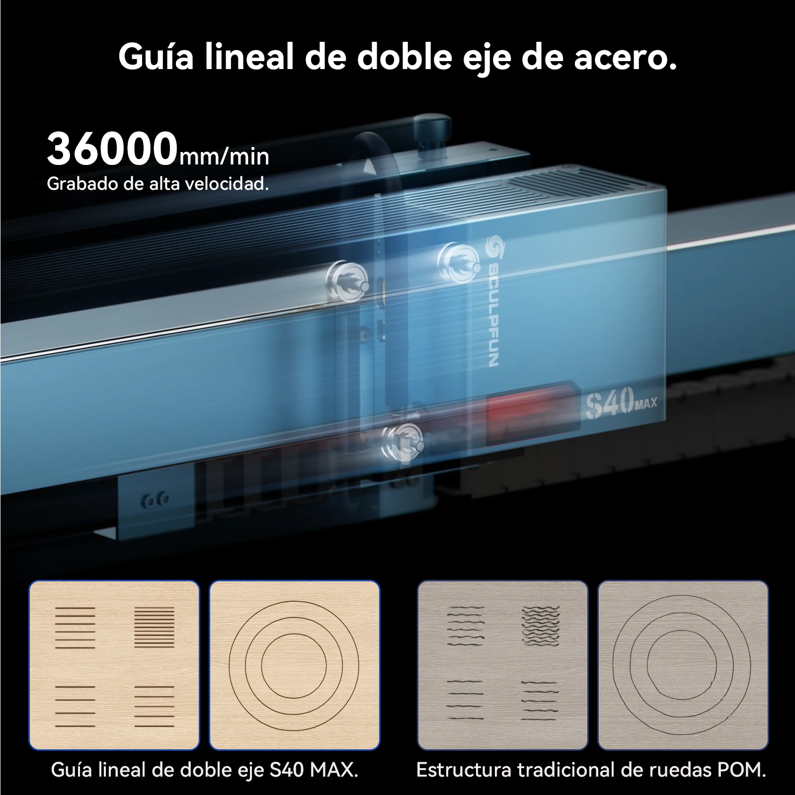 SCULPFUN S40 MAX 48W Máquina Láser – Corta y Graba (830x800mm) | Enfoque Automático - Image 12