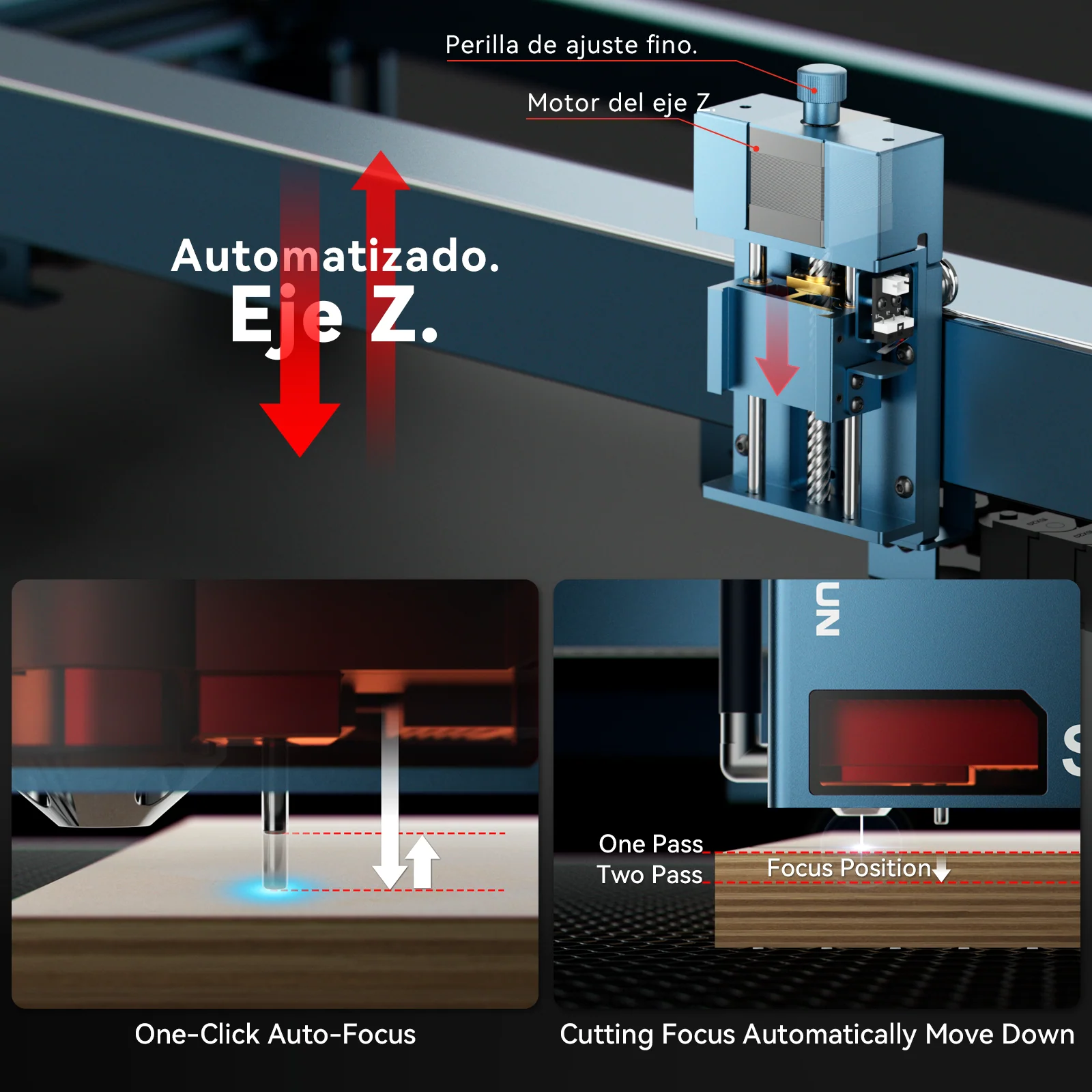 SCULPFUN S40 MAX 48W Máquina Láser – Corta y Graba (830x800mm) | Enfoque Automático - Image 16