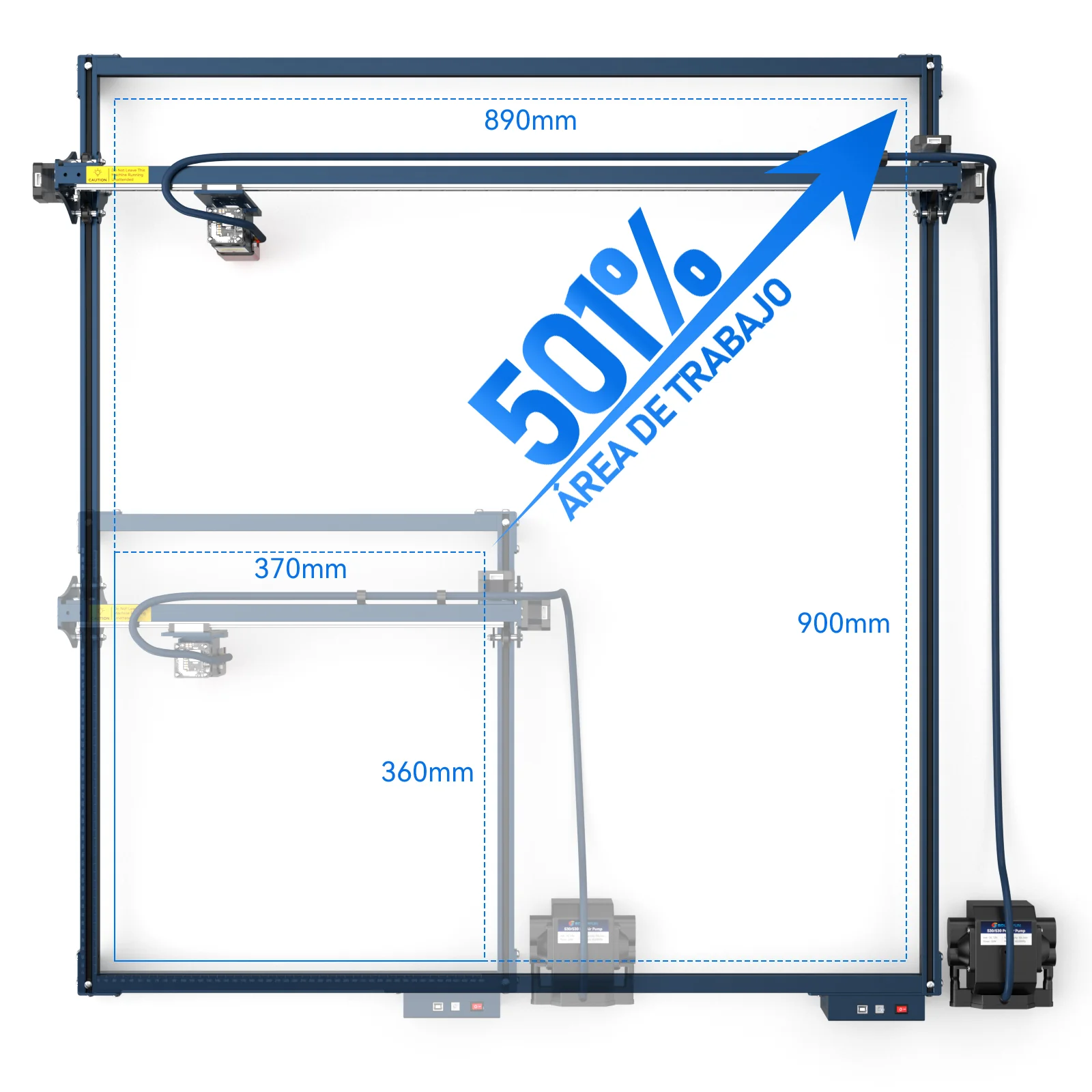 SCULPFUN 935*905mm Kit de Expansión Del Eje XYpara La Máquina S30/S30 Pro/S30 Pro Max - Image 8