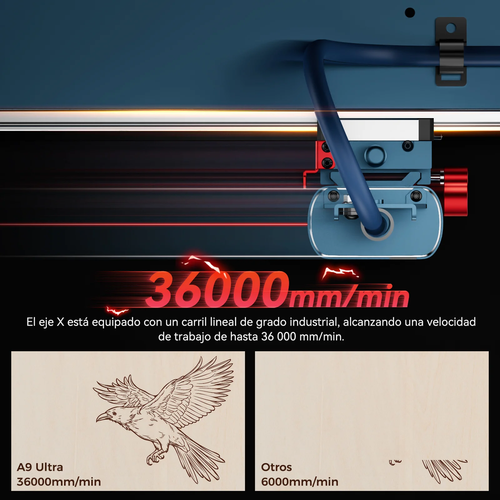 SCULPFUN A9 Ultra Máquina Láser 2-en-1 de 20W Fibra y 40W Diodo para Grabado de Metales y No Metales - Image 16
