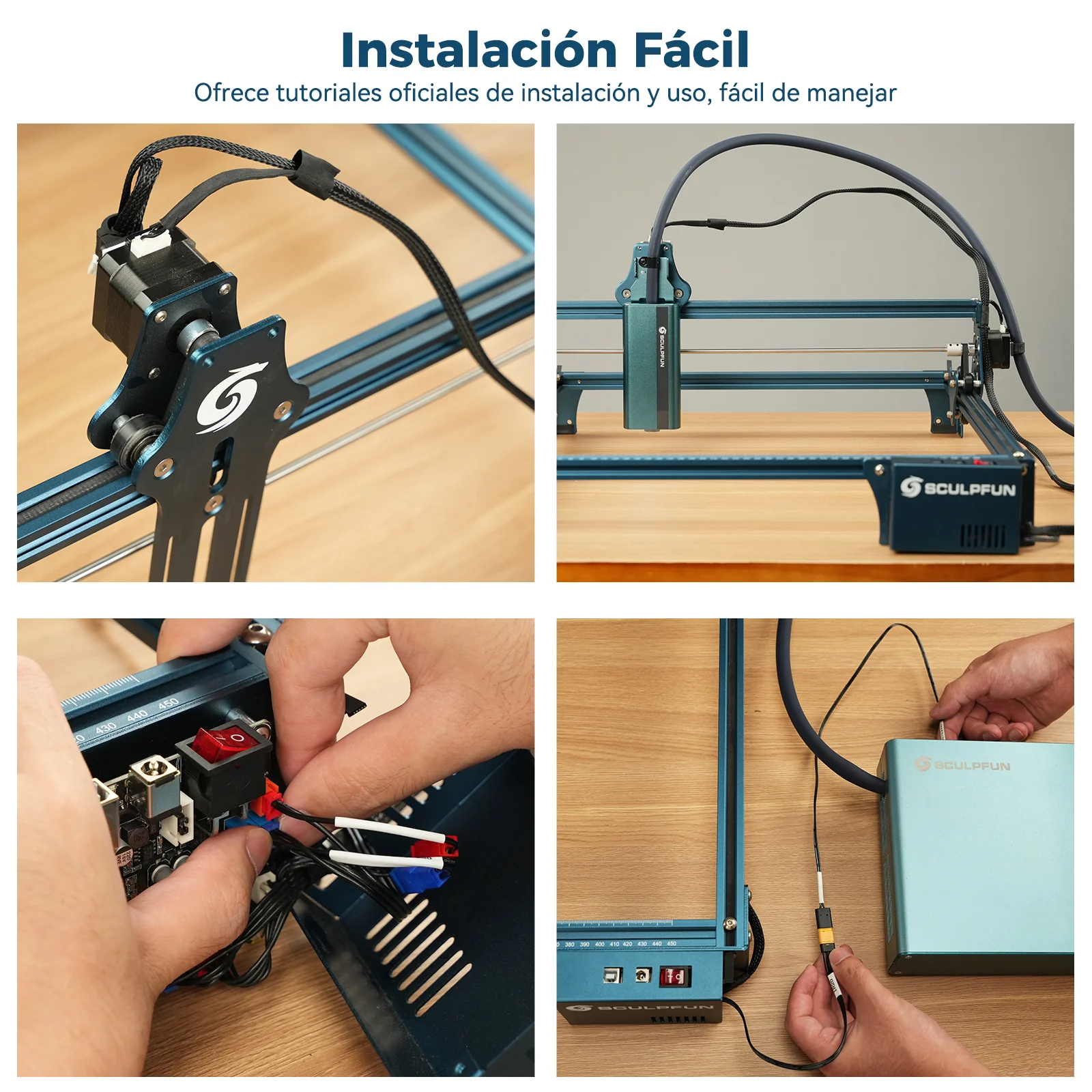 SCULPFUN A9 Ultra Máquina Láser 2-en-1 de 20W Fibra y 40W Diodo para Grabado de Metales y No Metales - Image 20