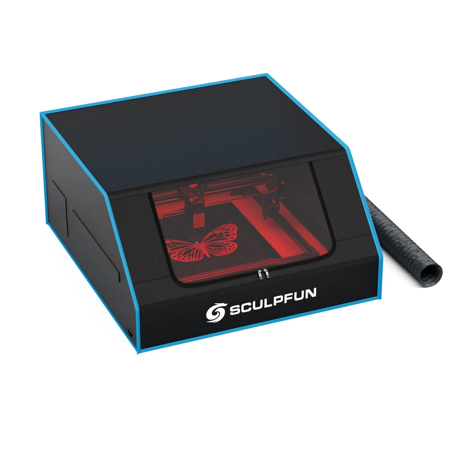 Carcasa SCULPFUN B1 para grabador láser, a prueba de humo e ignífuga, con ventilador - Image 7