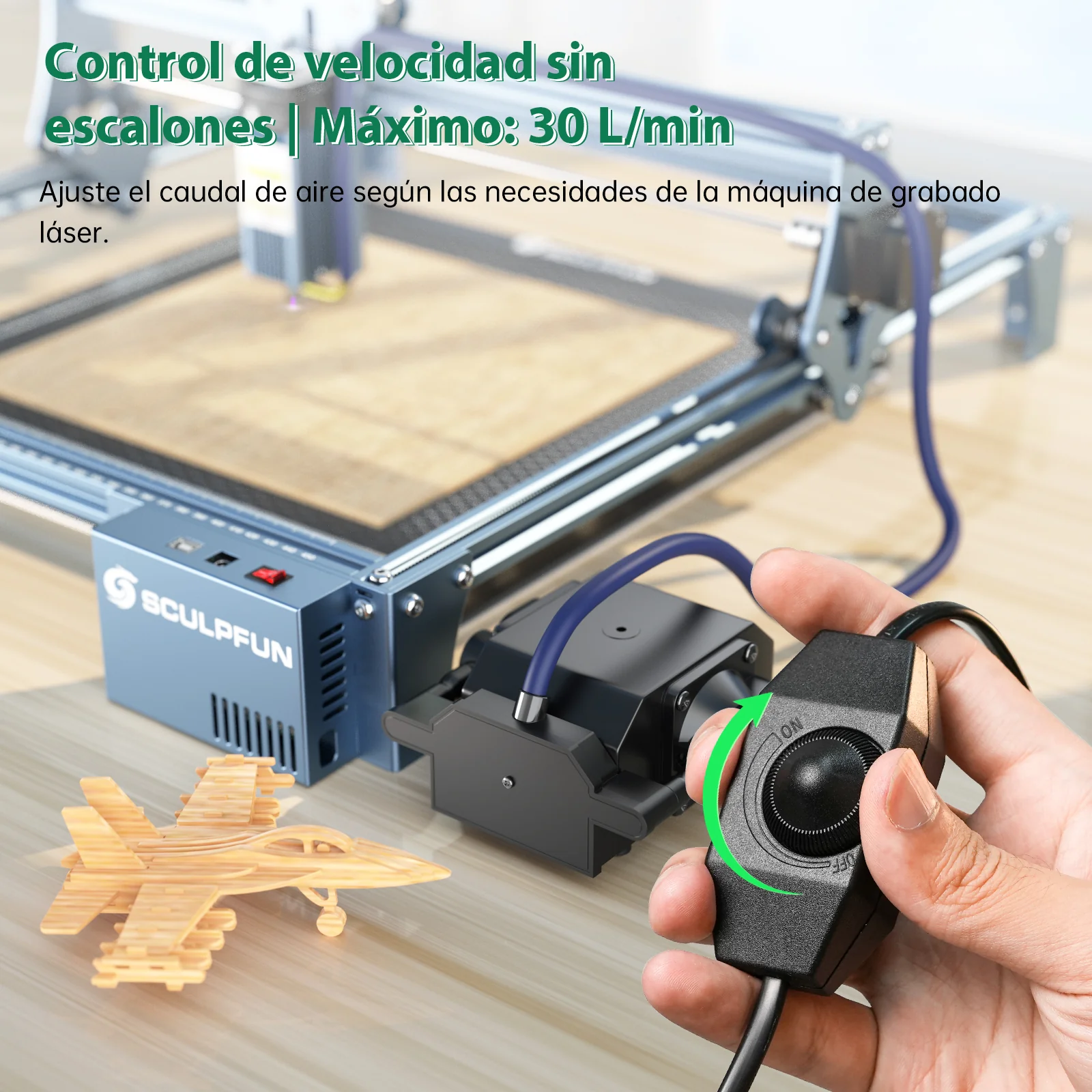 SCULPFUN AP-FC Bomba de Aire 30L/Min - Image 7