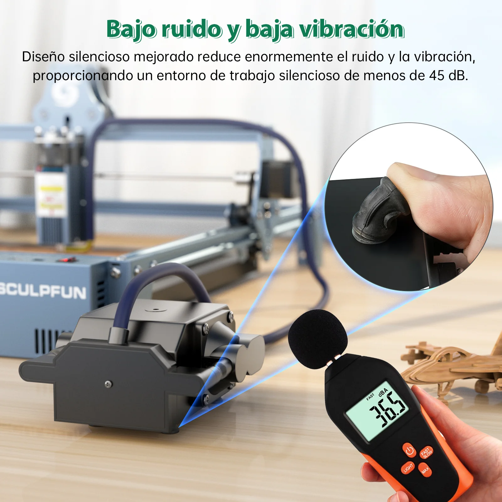 SCULPFUN AP-FC Bomba de Aire 30L/Min - Image 9