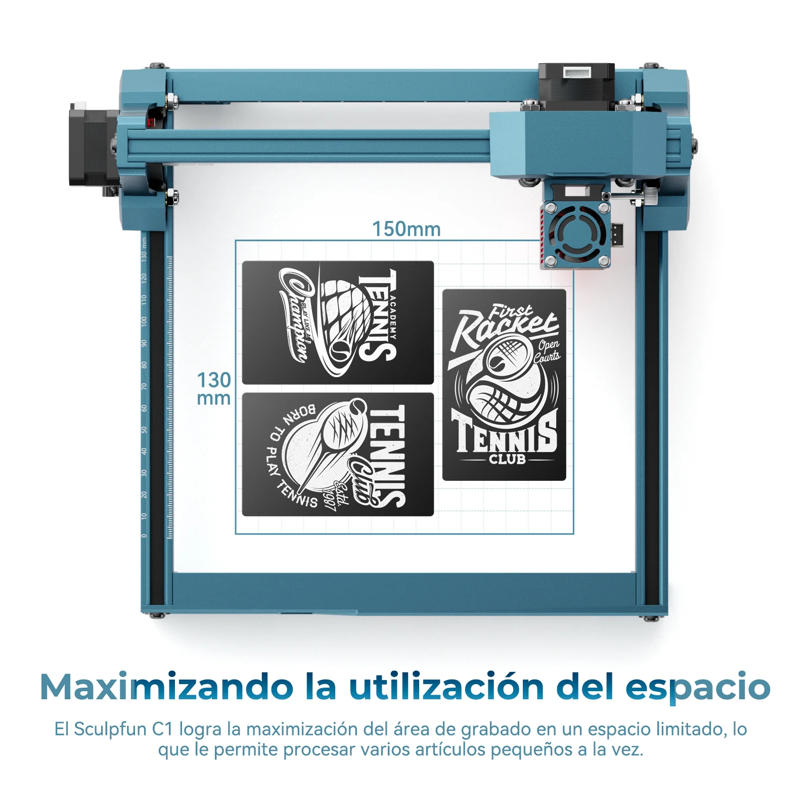 Mini Grabador Láser Sculpfun C1 (3W) - Precisión 0.04mm, Compacto 15x13cm - Image 8