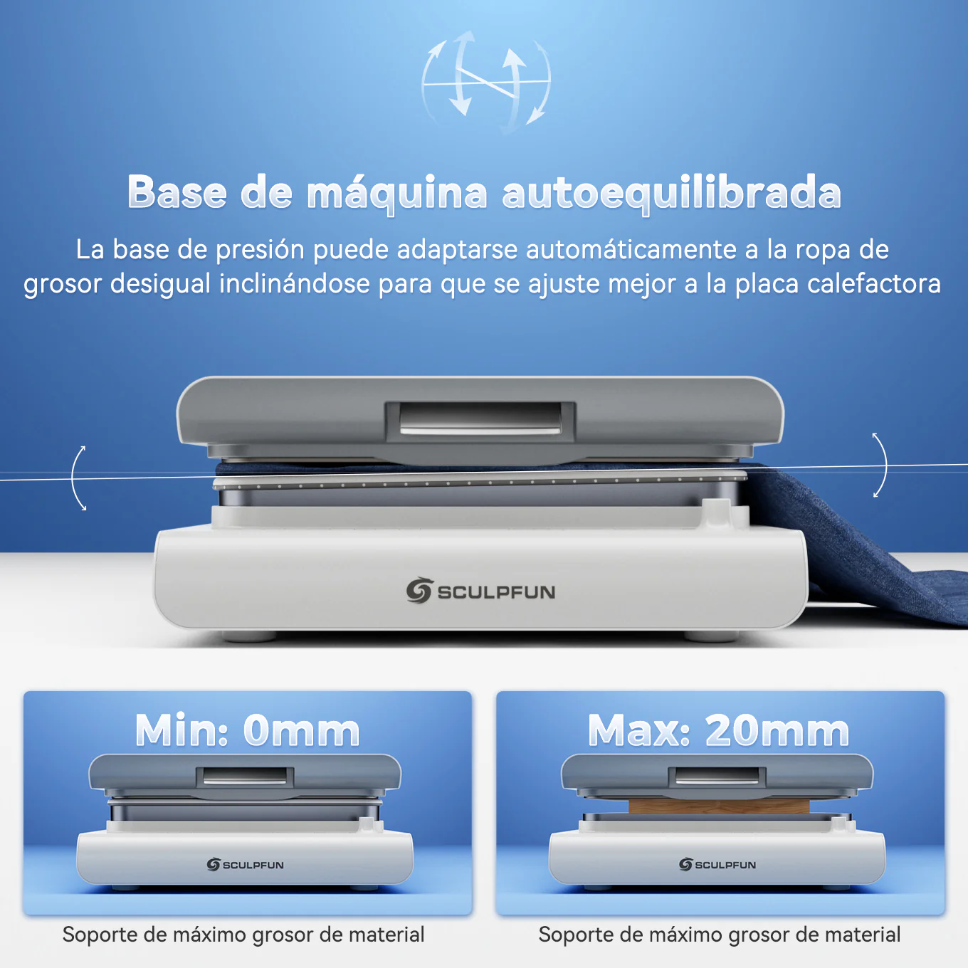 Máquina de Termotransferencia Automática SCULPFUN H1 - Prensa Térmica para Personalización - Image 11