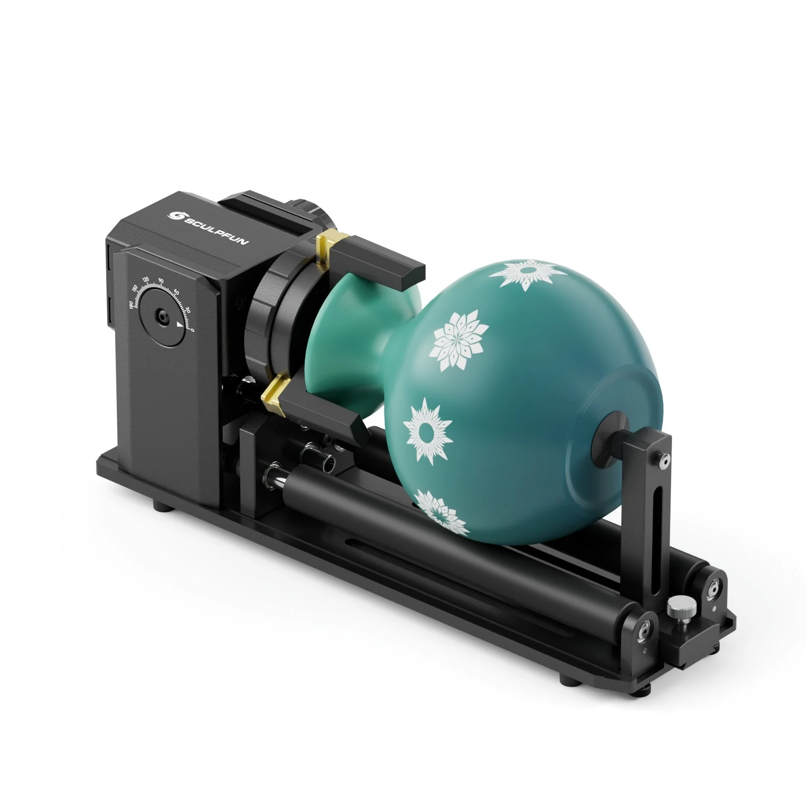 SCULPFUN RA Pro Max 4 en 1 Rodillo Rotatorio – Mandril de Aleación de Aluminio con Ángulo Ajustable 180° y Sistema de Soporte Multifuncional para Grabado Láser de Objetos Regulares e Irregulares. - Image 10