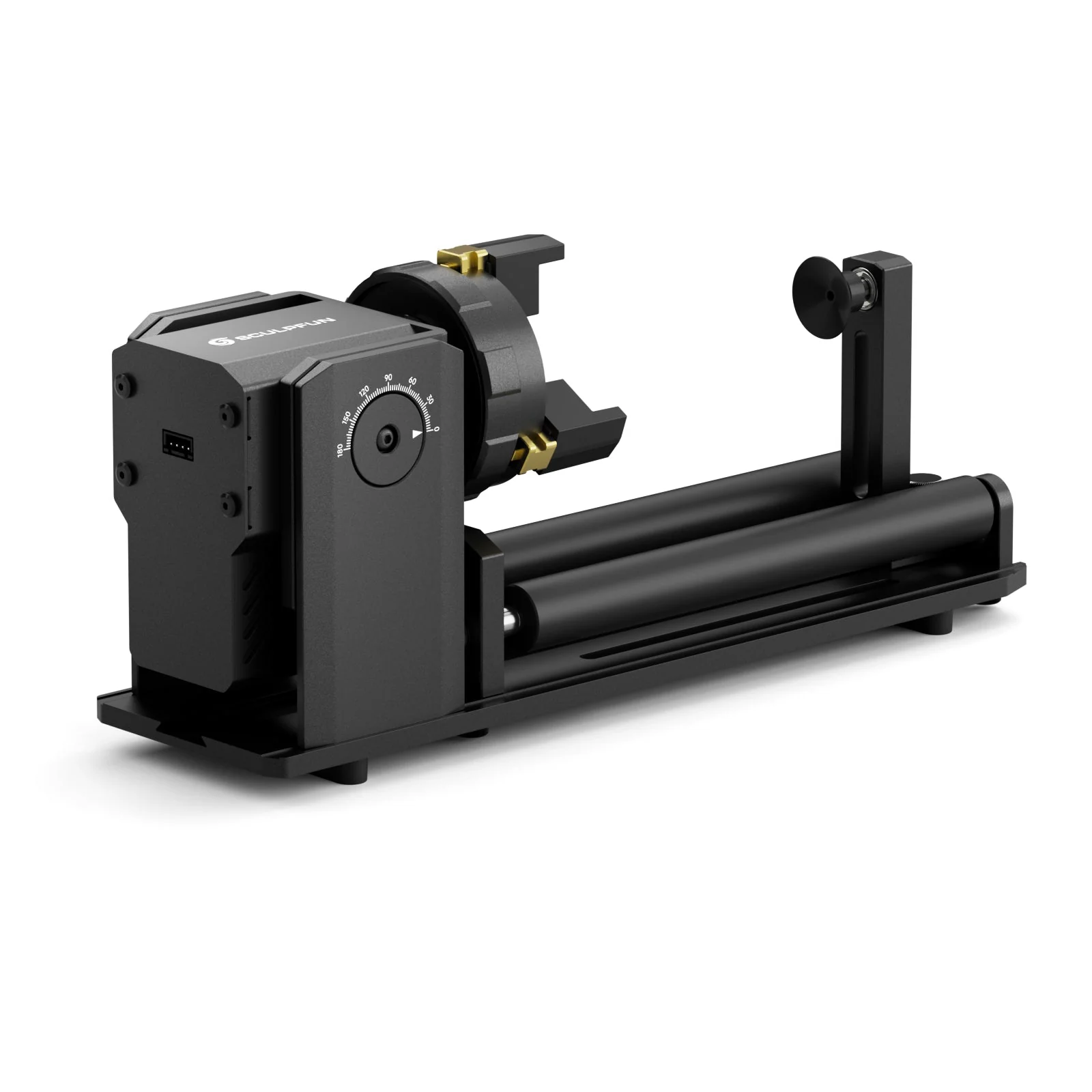 SCULPFUN RA Pro Max 4 en 1 Rodillo Rotatorio – Mandril de Aleación de Aluminio con Ángulo Ajustable 180° y Sistema de Soporte Multifuncional para Grabado Láser de Objetos Regulares e Irregulares. - Image 3