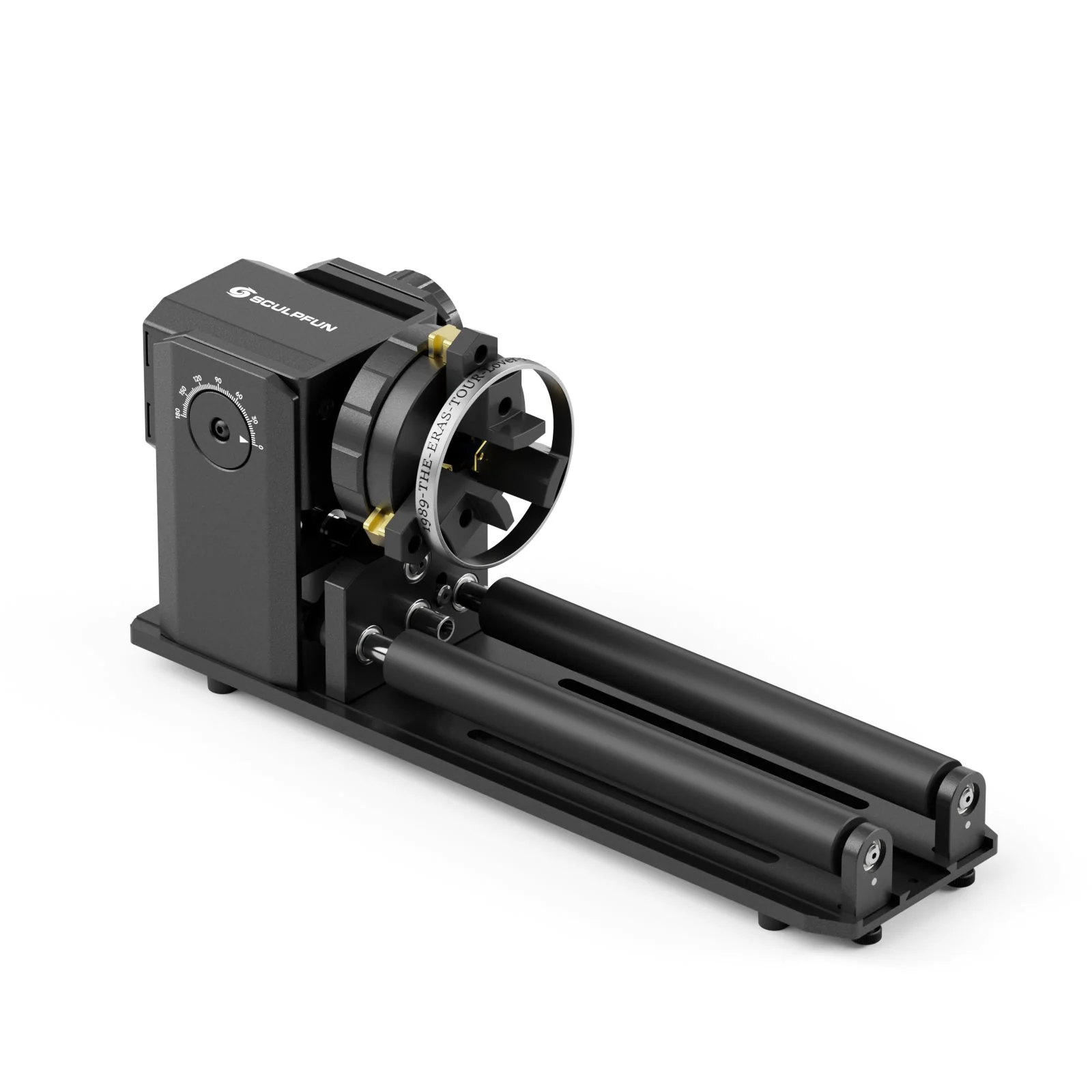 SCULPFUN RA Pro Max 4 en 1 Rodillo Rotatorio – Mandril de Aleación de Aluminio con Ángulo Ajustable 180° y Sistema de Soporte Multifuncional para Grabado Láser de Objetos Regulares e Irregulares. - Image 7