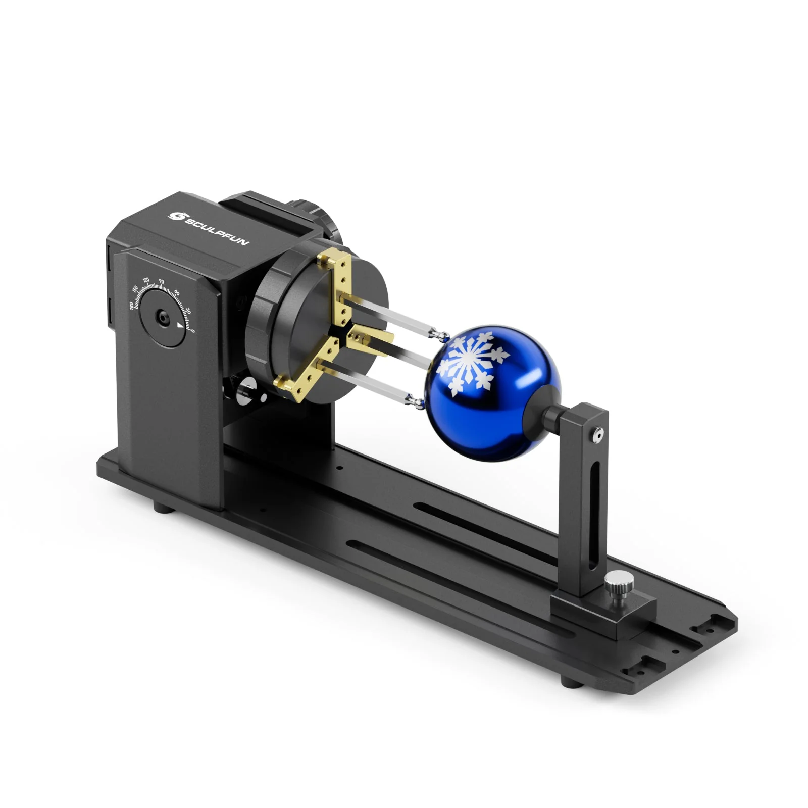 SCULPFUN RA Pro Mandril Rotativo 180° con 3 Juegos de Mordazas y Soporte de Extensión para Objetos Regulares e Irregulares - Image 4