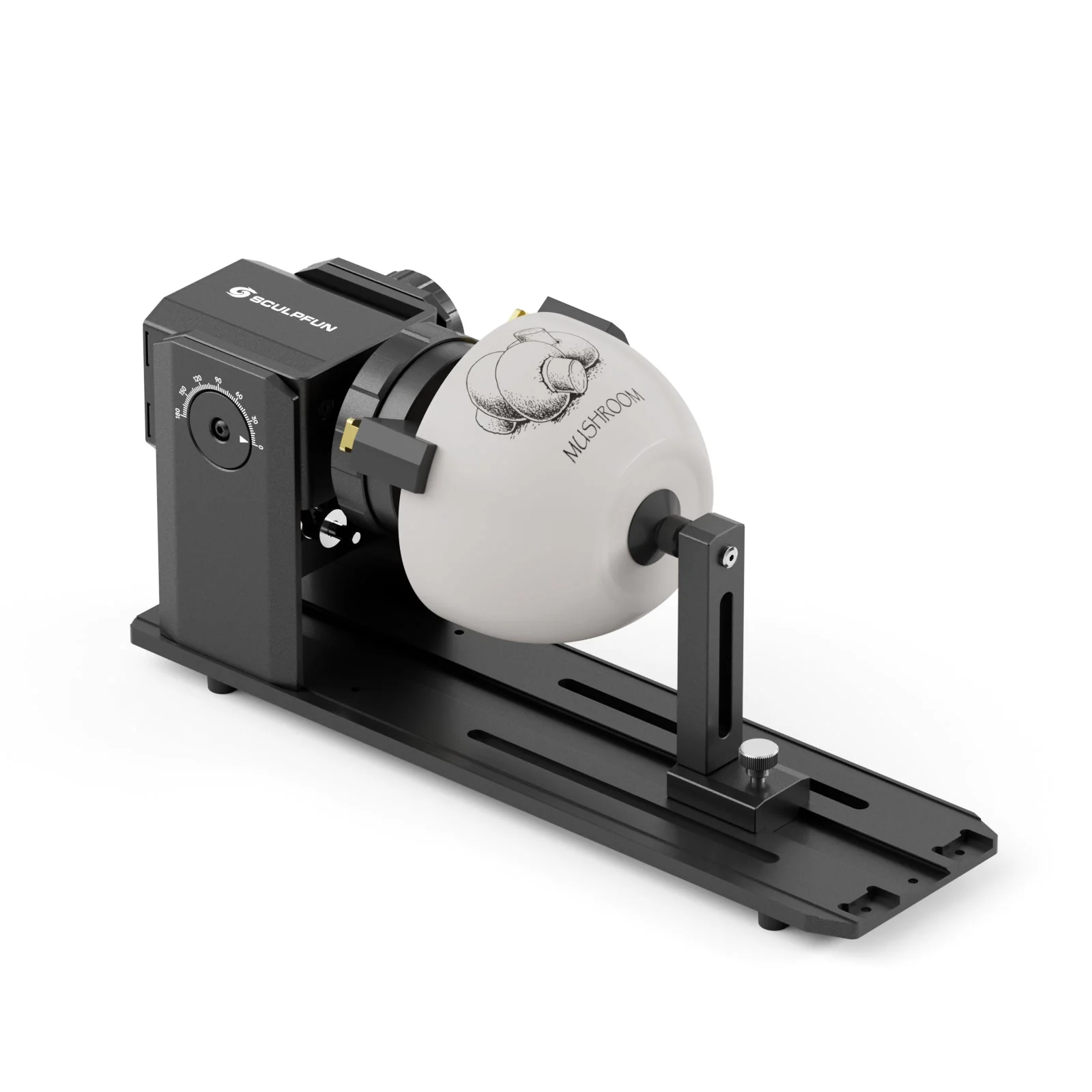 SCULPFUN RA Pro Mandril Rotativo 180° con 3 Juegos de Mordazas y Soporte de Extensión para Objetos Regulares e Irregulares - Image 5