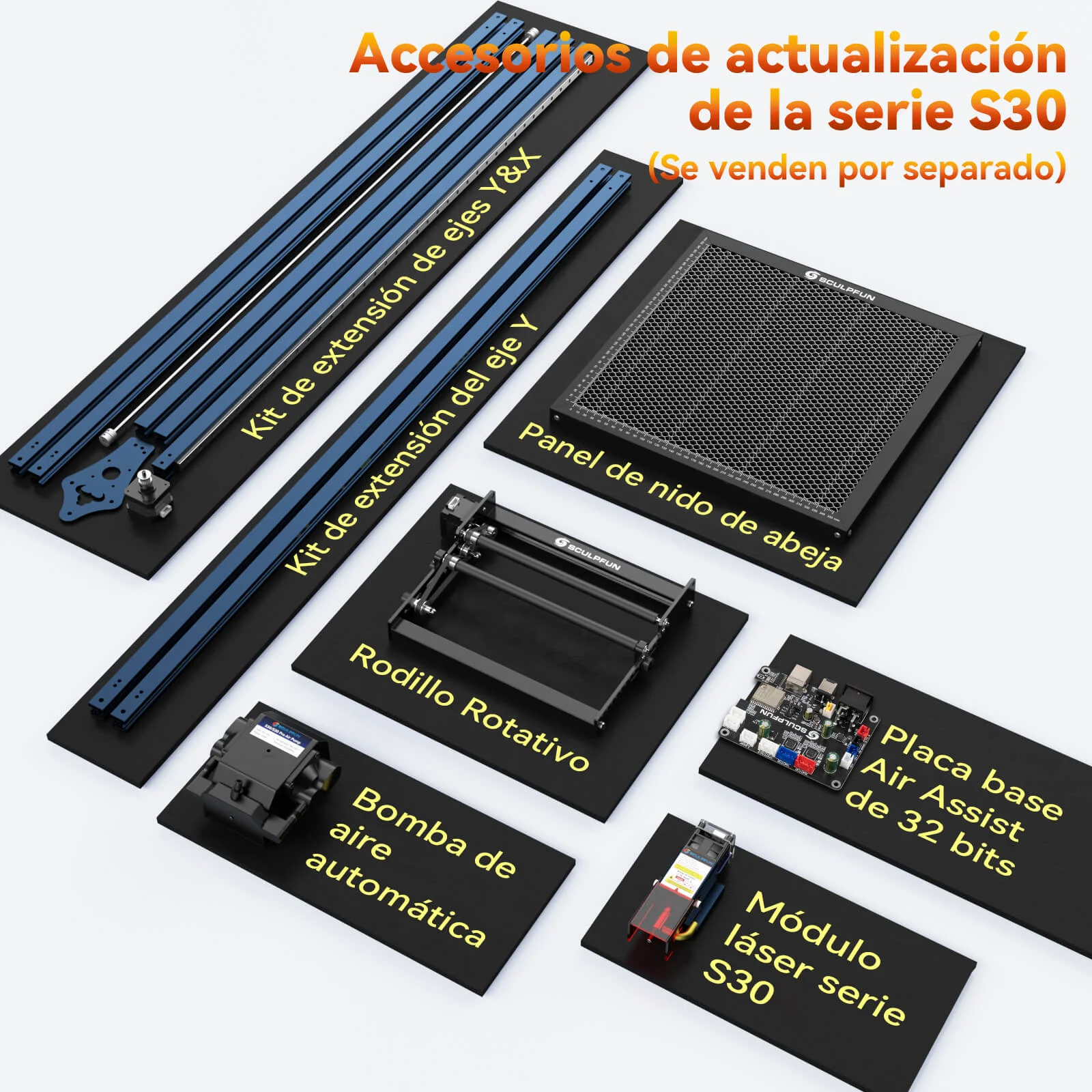 SCULPFUN S30 Máquina de grabado láser con asistencia por aire automática - Image 12