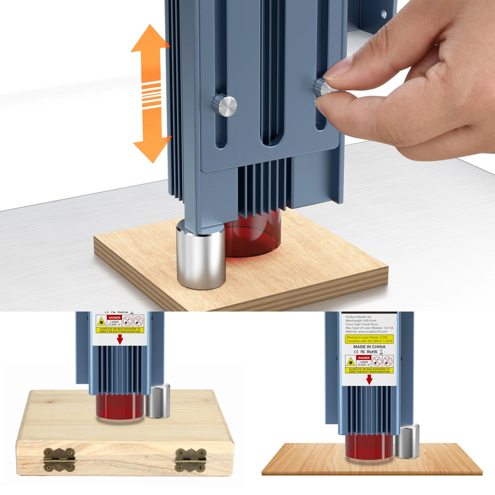 SCULPFUN S9 5.5W Máquina de Grabado Láser - Image 11