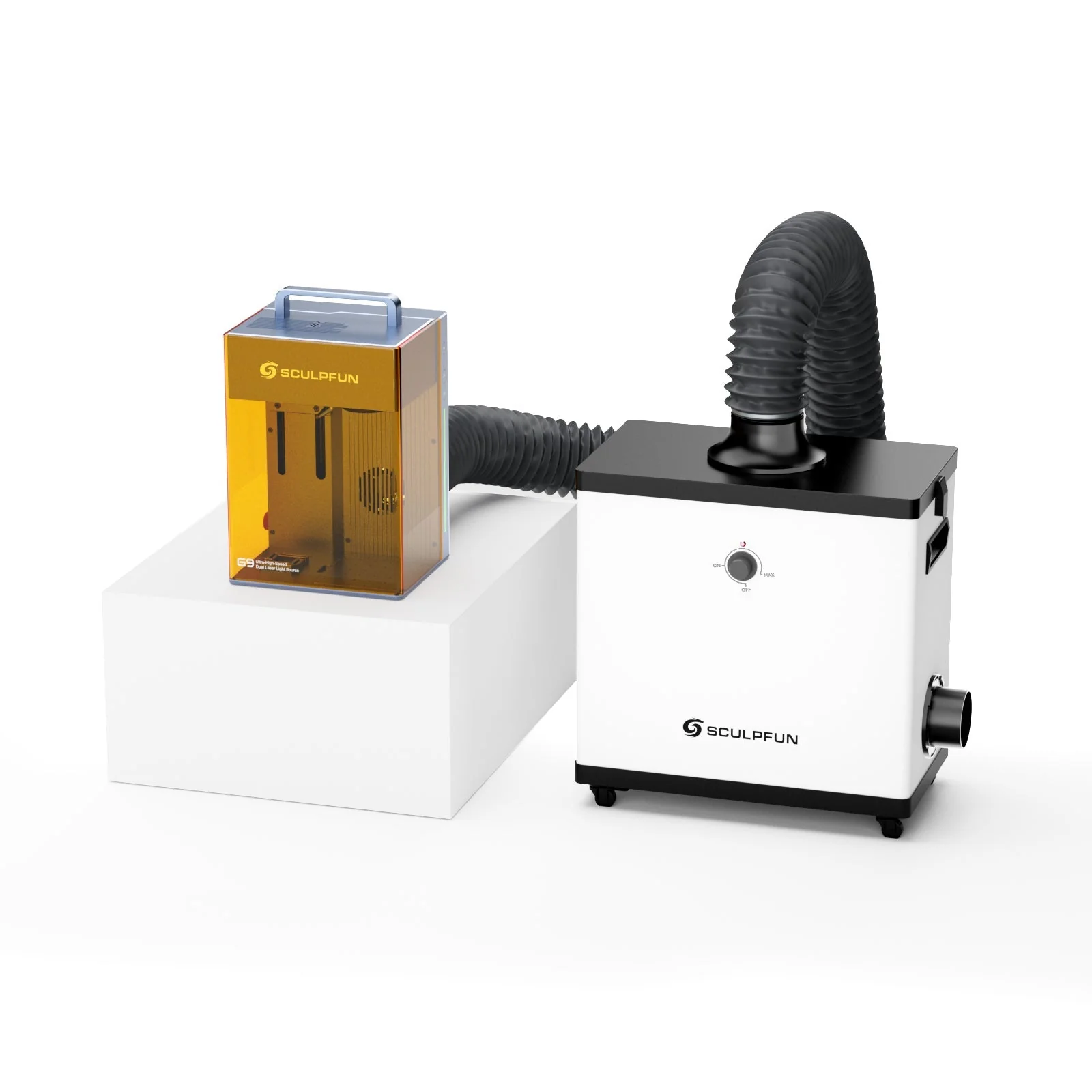 Sculpfun SP1 220W Purificador de humo Purificador de aire para grabador láser - Image 3
