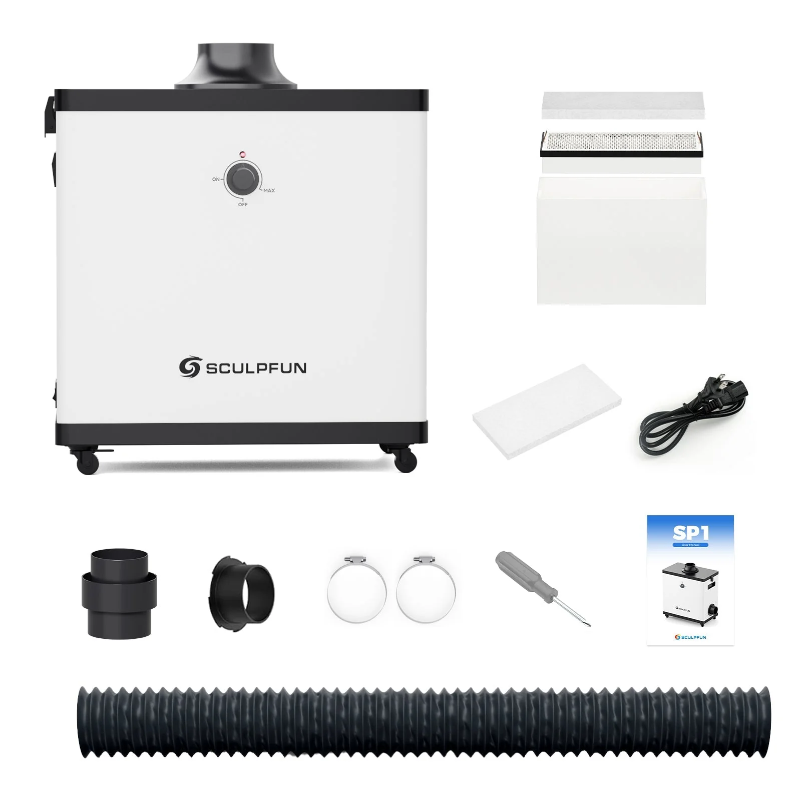 Sculpfun SP1 220W Purificador de humo Purificador de aire para grabador láser - Image 9